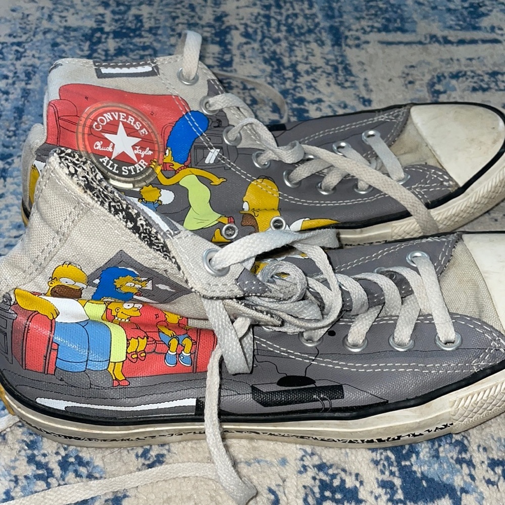 RARE converse all star simpsons sneakers